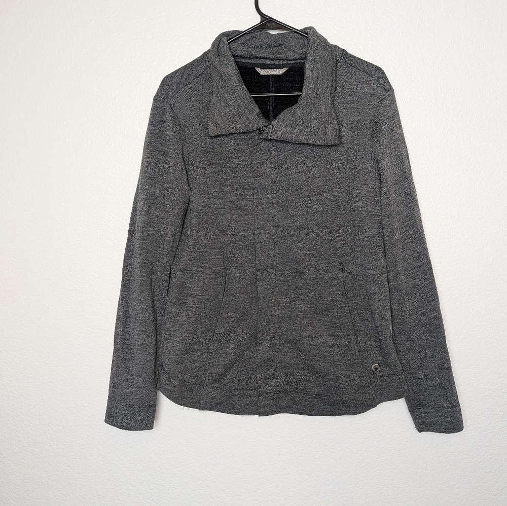 Smartwool Rabbit Ears Merino Wool Full Zip Jacket Gray Women's Large